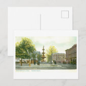 Oude Fountain Square, Springfield, Ohio Briefkaart (Voorkant / Achterkant)