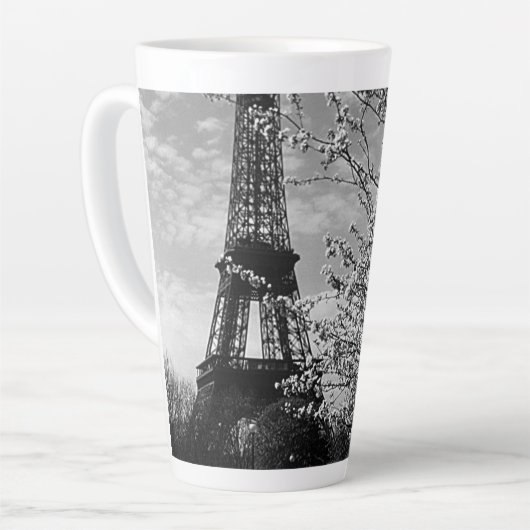 Oude Frankrijk Parijs Eiffeltoren Latte Mokkop Mok (Linkerhoek)
