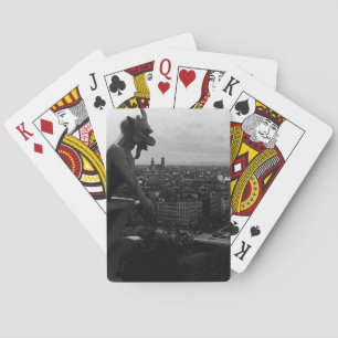 Oude Frankrijk Parijs Notre Dame Kathedraal duivel Pokerkaarten