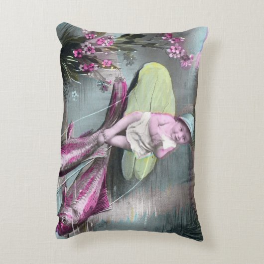 Oude Franse 1 april-prentbrief Accent Kussen (Achterkant (Verticaal))