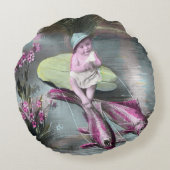 Oude Franse 1 april-prentbriefkaart Rond Kussen (Achterkant)