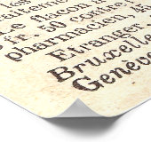 Oude Franse advertentie: Borstverbeteringspillen Poster (Hoek)