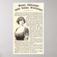 Oude Franse advertentie: Borstverbeteringspillen