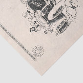 Oude Franse auto-automobiel-advertentie Decoupage Tissuepapier (Detail)