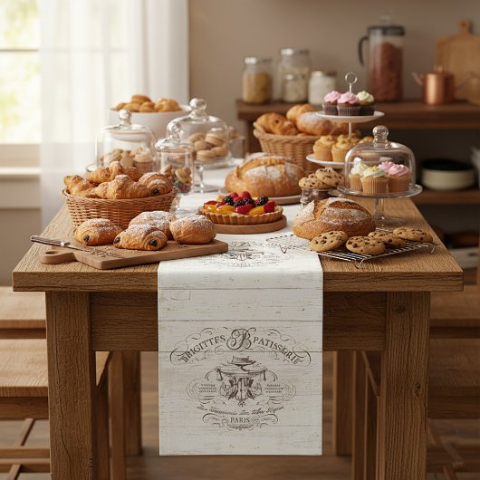 Oude Franse Bakkerij Korte Tafelloper