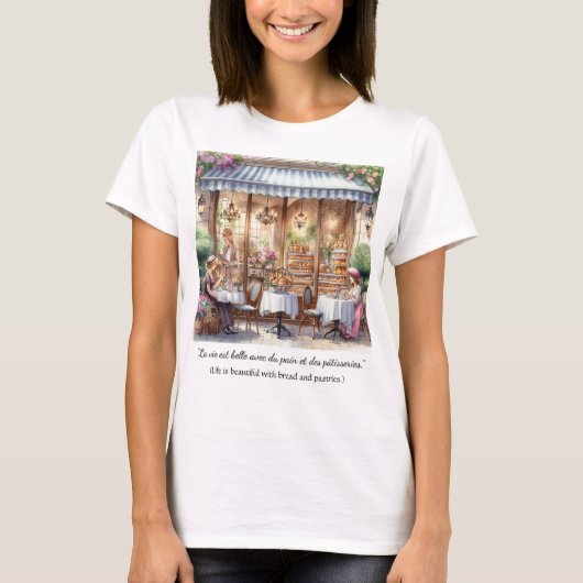 Oude Franse Bakkerij T-shirt (Voorkant)