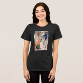 Oude Franse Balletposter Tri-Blend Shirt (Voorkant volledig)