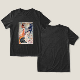Oude Franse Balletposter Tri-Blend Shirt