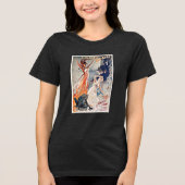 Oude Franse Balletposter Tri-Blend Shirt (Voorkant)