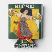 Oude Franse bierposter Blikjeskoeler (Voorkant)