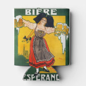 Oude Franse bierposter Blikjeskoeler (Achterkant)