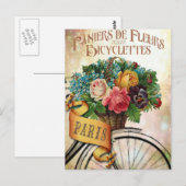 Oude Franse bloemen ansichtkaart Briefkaart (Voorkant / Achterkant)