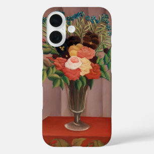 Oude Franse bloemenschildering Henri Rousseau Cott iPhone 16 Hoesje