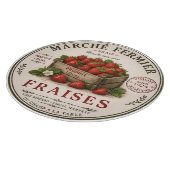 Oude Franse boerenmarkt aardbeien Snijplank (Hoek)