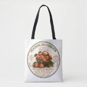Oude Franse Boerenmarkt Perziken Tote Bag (Voorkant)