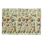 Oude Franse botanische fruitposter kunst Kussensloop (Achterkant)