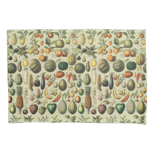 Oude Franse botanische fruitposter kunst Kussensloop