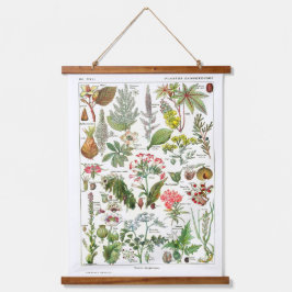 Oude Franse botanische poster Hangend Wandkleed