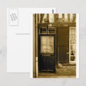 Oude Franse deur Briefkaart (Voorkant / Achterkant)