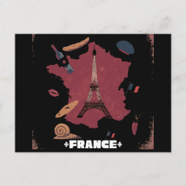 Oude Franse Eiffeltoren Parijs Kaart