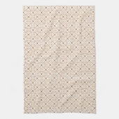 Oude Franse Imperiale Stip- en Diamantpatroon Theedoek (Verticaal)