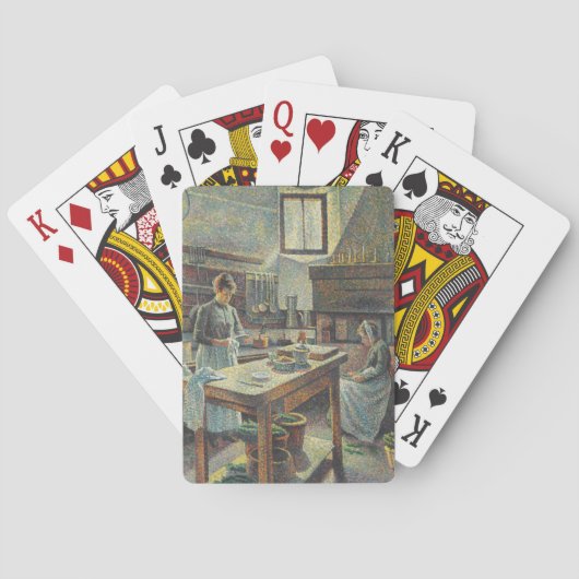 Oude Franse Keuken Pokerkaarten (Achterkant)