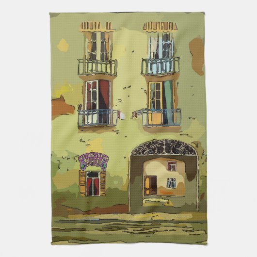 Oude Franse kwartbakkerij Theedoek (Verticaal)