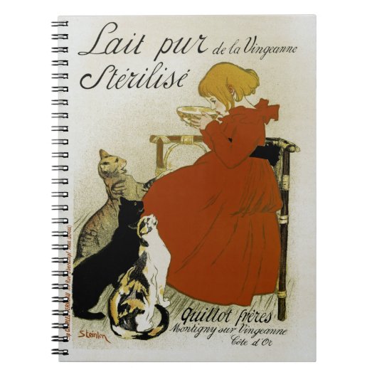 Oude Franse melkreclame Notitieboek (Voorkant)
