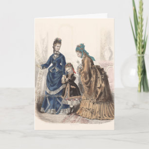 Oude Franse Mode Illustratie van Heloise Leloir Kaart