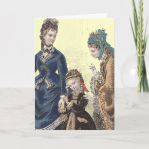 Oude Franse Mode Illustratie van Heloise Leloir Kaart