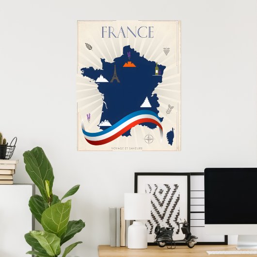 Oude Franse Poster (Thuiskantoor)