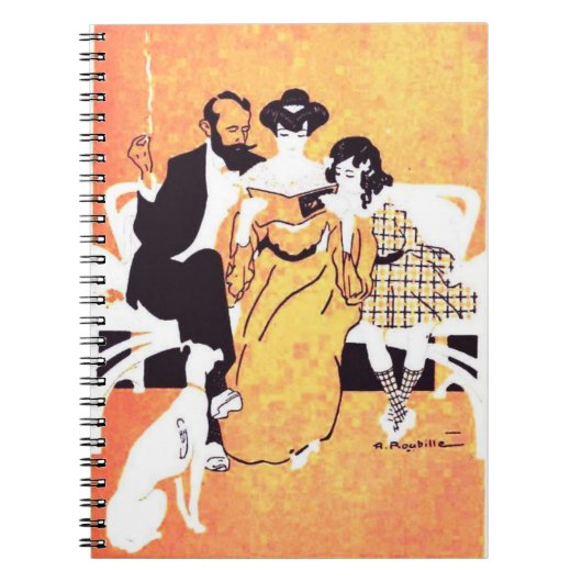 Oude Franse Poster Notitieboek (Voorkant)