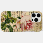 Oude Franse Roze Rozen Case-Mate iPhone Case (Achterkant (horizontaal))