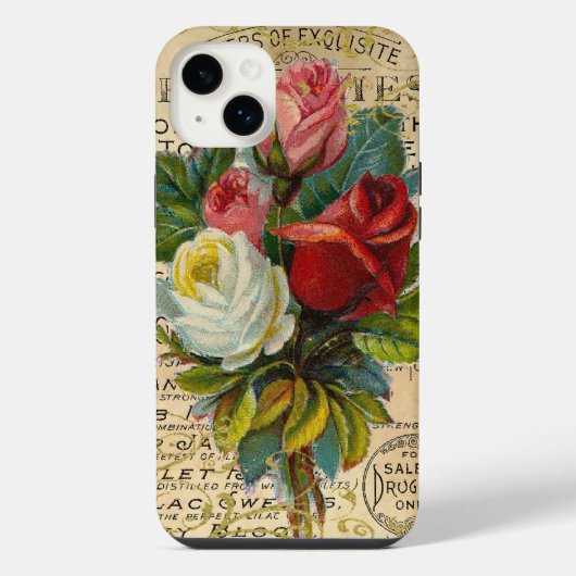 Oude Franse Rozen iPhone Hoesje (Achterkant)