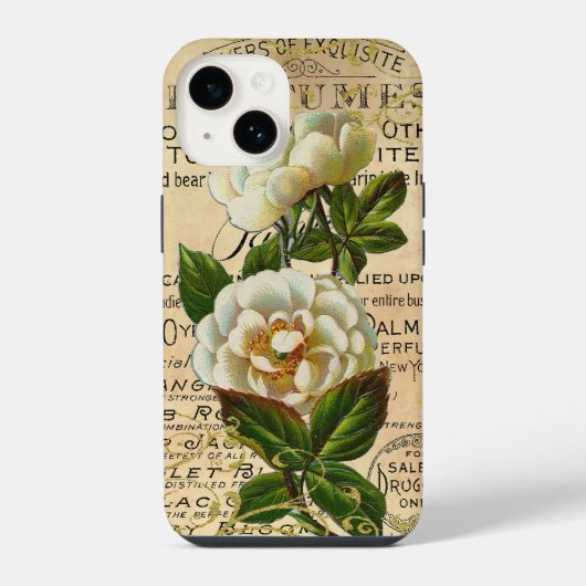Oude Franse Rozen iPhone Hoesje (Achterkant)