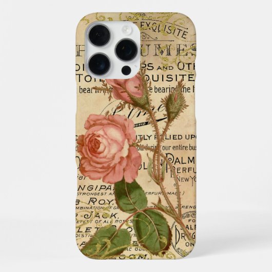 Oude Franse Rozen iPhone Hoesje (Achterkant)