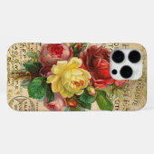 Oude Franse Rozen iPhone Hoesje (Achterkant horizontaal)