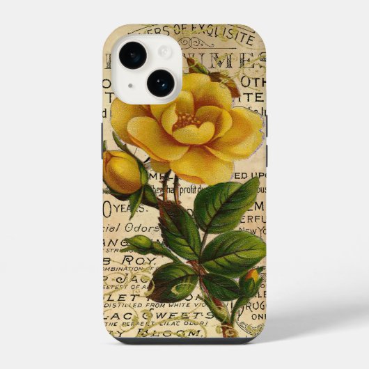 Oude Franse Rozen iPhone Hoesje (Achterkant)
