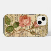 Oude Franse Rozen iPhone Hoesje (Achterkant horizontaal)