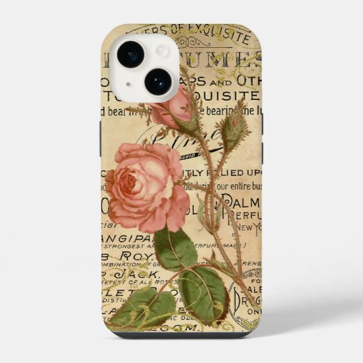 Oude Franse Rozen iPhone Hoesje (Achterkant)