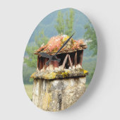 Oude Franse schoorsteenkast Grote Klok (Hoek)