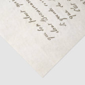 Oude Franse Script Oude Decoupage Tissuepapier (Detail)