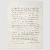 Oude Franse Script Oude Decoupage Tissuepapier (Voorkant)