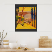 Oude Franse Spoorweg Reisposter Poster (Keuken)