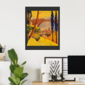 Oude Franse Spoorweg Reisposter Poster (Thuiskantoor)