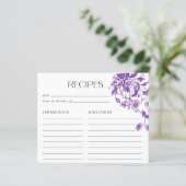 Oude Franse Toile Bloemachtige Bruiloft Recepten (Staand voorkant)