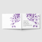 Oude Franse Toile Bloemachtige Bruiloft Recepten Gastenboek (Volledig)