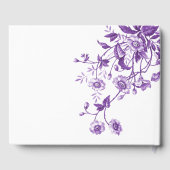 Oude Franse Toile Bloemachtige Bruiloft Recepten Gastenboek (Achterkant)