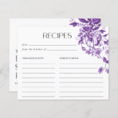 Oude Franse toile bloemrijke bruidsdouche recepten (Voorkant / Achterkant)