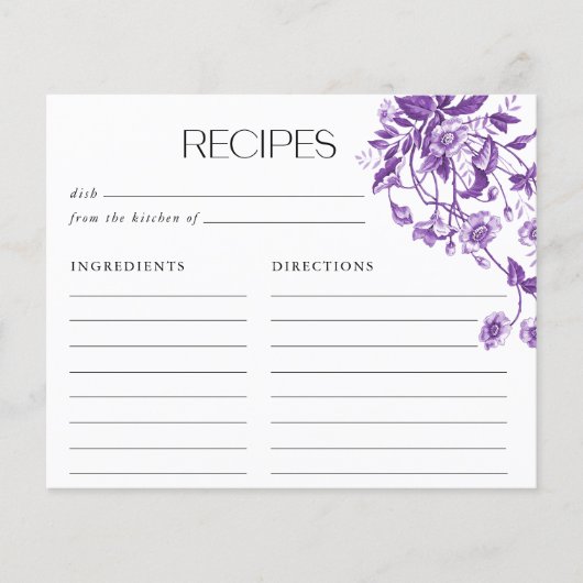 Oude Franse toile bloemrijke bruidsdouche recepten (Voorkant)